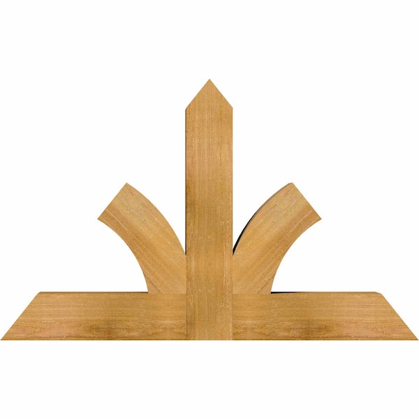 Ekena Millwork Richland Rough Sawn Timber Gable Bracket, Western Red Cedar, 36"W x 23"H x 4"D x 4"F, 15/12 Pitch GBW036X23X0404RIC00RWR - main